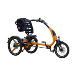 Easy Rider Compact Small driewieler met lage instap en ergonomisch design, speciaal ontworpen voor kleinere gebruikers die op zoek zijn naar comfort, stabiliteit en veiligheid tijdens het fietsen.