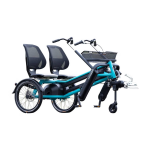 Van Raam Funtrain 2 duofiets aanhanger, een handige aanhanger voor de Fun2Go duo-fiets, waarmee twee passagiers veilig en comfortabel kunnen worden vervoerd tijdens het fietsen.