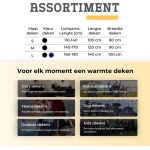 Belieff Scootmobieldeken met voetenzak - Afbeelding 3