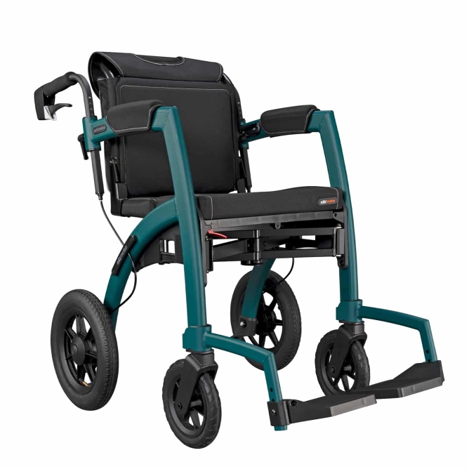 Combi rollator/rolstoel met luchtbanden - Afbeelding 2
